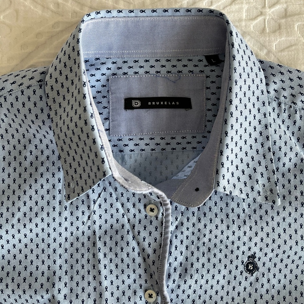 Light Blue Men's Casual Shirt